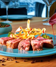 Rib-eye steak with local beef, La Pasay